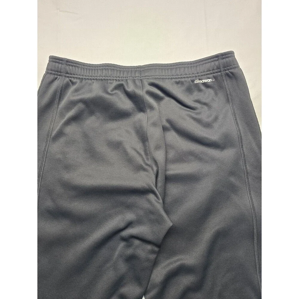 Adidas Track Pants Men’s Sz M Black Athletic Lined Workout Gym Climawarm